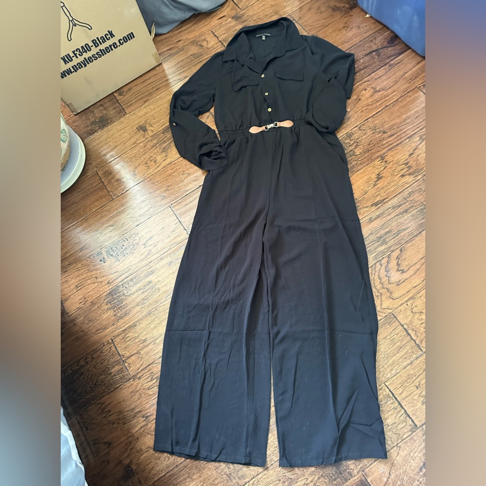 Always Indigo Black Jumpsuit